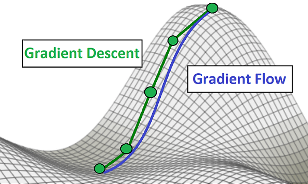 Does Gradient Flow Over Neural Networks Really Represent Gradient Descent?