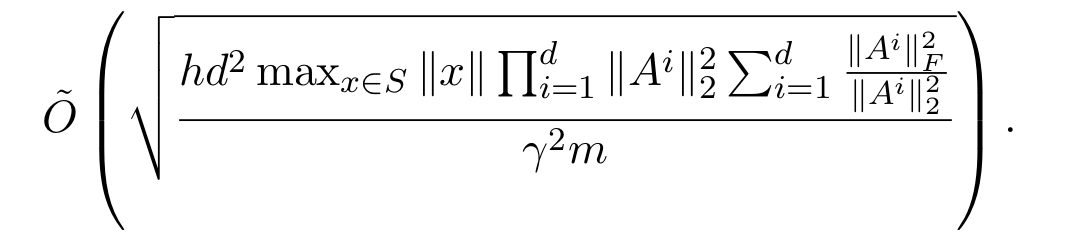 Expression for effective number of parameters in Neyshabur et al